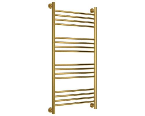 Заказать Полотенцесушитель водяной 1000х500 перемычка выгнутая золотой Сунержа Богема+ 03-0221-1050 в магазине сантехники Santeh-Crystal.ru