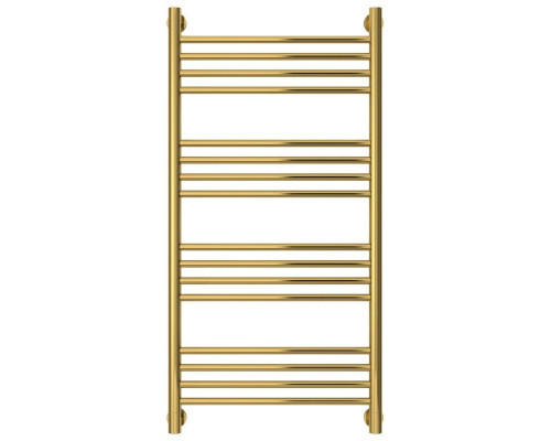 Заказать Полотенцесушитель водяной 1000х500 перемычка выгнутая золотой Сунержа Богема+ 03-0221-1050 в магазине сантехники Santeh-Crystal.ru