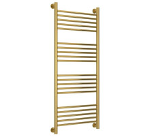 Полотенцесушитель водяной 1200х500 перемычка выгнутая золотой Сунержа Богема+ 03-0221-1250