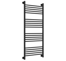 Полотенцесушитель водяной 1200х500 перемычка выгнутая черный матовый Сунержа Богема+ 31-0221-1250