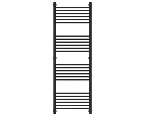 Купить Полотенцесушитель водяной 1500х500 перемычка выгнутая черный матовый Сунержа Богема+ 31-0221-1550 в магазине сантехники Santeh-Crystal.ru