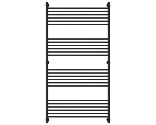 Купить Полотенцесушитель водяной 1500х800 черный матовый Сунержа Богема+ 31-0220-1580 в магазине сантехники Santeh-Crystal.ru