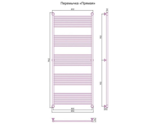 Купить Полотенцесушитель водяной 1900х800 состаренная латунь Сунержа Богема+ 051-0220-1980 в магазине сантехники Santeh-Crystal.ru