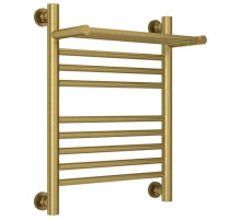 Полотенцесушитель водяной 500х400 состаренная латунь Сунержа Богема с полкой+ 051-0223-5040