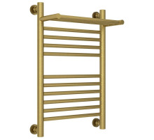 Полотенцесушитель водяной 600х400 состаренная латунь Сунержа Богема с полкой+ 051-0223-6040