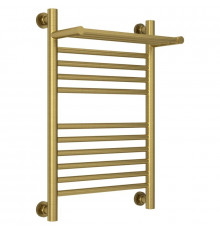 Полотенцесушитель водяной 600х400 состаренная латунь Сунержа Богема с полкой+ 051-0223-6040