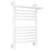 Полотенцесушитель водяной 600х400 белый глянец Сунержа Богема с полкой+ 12-0223-6040