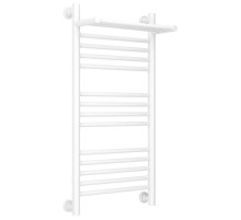 Полотенцесушитель водяной 800х400 белый глянец Сунержа Богема с полкой+ 12-0223-8040