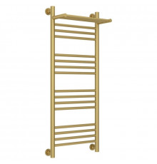 Полотенцесушитель водяной 1000х400 золотой матовый Сунержа Богема с полкой+ 032-0223-1040