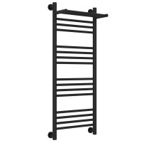 Полотенцесушитель водяной 1000х400 черный матовый Сунержа Богема с полкой+ 31-0223-1040