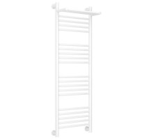 Полотенцесушитель водяной 1200х400 белый глянец Сунержа Богема с полкой+ 12-0223-1240