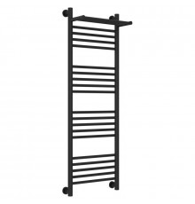 Полотенцесушитель водяной 1200х400 черный матовый Сунержа Богема с полкой+ 31-0223-1240