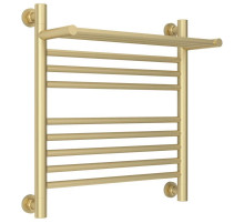 Полотенцесушитель водяной 500х500 шампань матовая Сунержа Богема с полкой+ 022-0223-5050