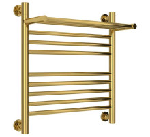 Полотенцесушитель водяной 500х500 золотой Сунержа Богема с полкой+ 03-0223-5050