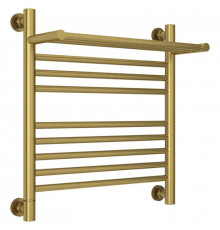 Полотенцесушитель водяной 500х500 состаренная латунь Сунержа Богема с полкой+ 051-0223-5050