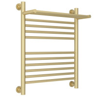 Полотенцесушитель водяной 600х500 шампань матовая Сунержа Богема с полкой+ 022-0223-6050