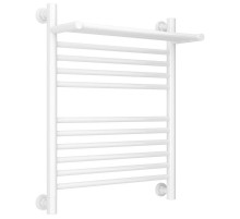 Полотенцесушитель водяной 600х500 белый глянец Сунержа Богема с полкой+ 12-0223-6050