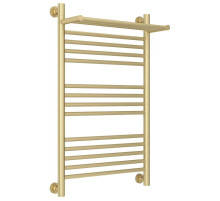 Полотенцесушитель водяной 800х500 шампань матовая Сунержа Богема с полкой+ 022-0223-8050