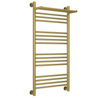 Полотенцесушитель водяной 1000х500 состаренная латунь Сунержа Богема с полкой+ 051-0223-1050