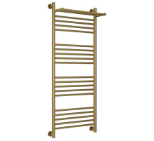 Полотенцесушитель водяной 1200х500 состаренная бронза Сунержа Богема с полкой+ 05-0223-1250