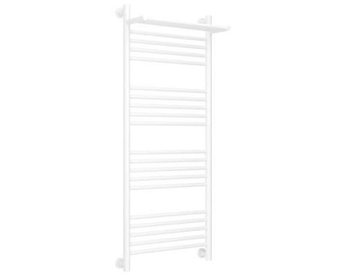 Купить Полотенцесушитель водяной 1200х500 белый матовый Сунержа Богема с полкой+ 30-0223-1250 в магазине сантехники Santeh-Crystal.ru