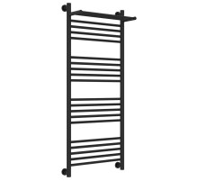 Полотенцесушитель водяной 1200х500 черный матовый Сунержа Богема с полкой+ 31-0223-1250