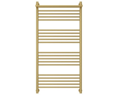 Купить Полотенцесушитель водяной 1200х600 золотой матовый Сунержа Богема с полкой+ 032-0223-1260 в магазине сантехники Santeh-Crystal.ru