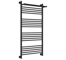 Полотенцесушитель водяной 1200х600 черный матовый Сунержа Богема с полкой+ 31-0223-1260