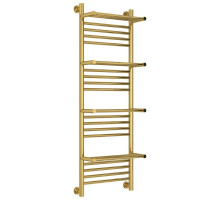 Полотенцесушитель водяной 1200х400 золотой Сунержа Богема с полкой+ 03-0224-1240