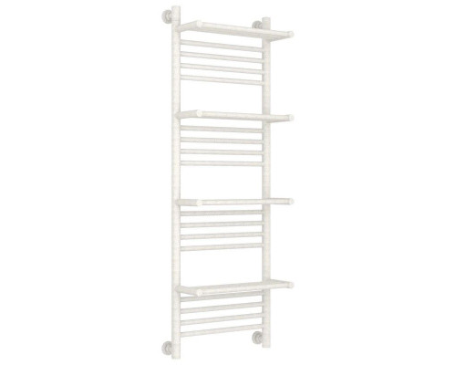 Приобрести Полотенцесушитель водяной 1200х400 античное белое золото Сунержа Богема с полкой+ 10-0224-1240 в магазине сантехники Santeh-Crystal.ru