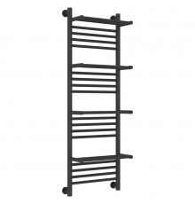 Полотенцесушитель водяной 1200х400 темный титан муар Сунержа Богема с полкой+ 15-0224-1240