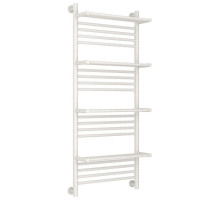 Полотенцесушитель водяной 1200х500 античное белое золото Сунержа Богема с полкой+ 10-0224-1250