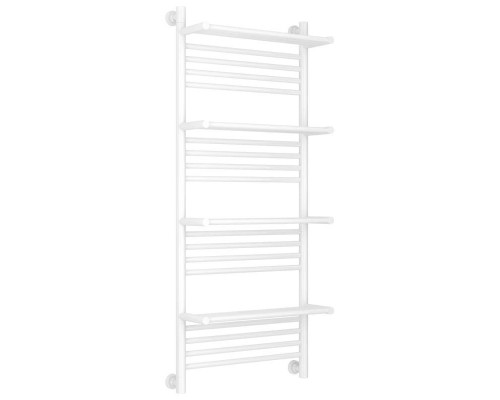 Заказать Полотенцесушитель водяной 1200х500 белый глянец Сунержа Богема с полкой+ 12-0224-1250 в магазине сантехники Santeh-Crystal.ru