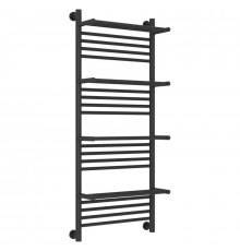 Полотенцесушитель водяной 1200х500 темный титан муар Сунержа Богема с полкой+ 15-0224-1250
