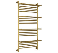 Полотенцесушитель водяной 1200х600 состаренная бронза Сунержа Богема с полкой+ 05-0224-1260