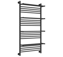 Полотенцесушитель водяной 1200х600 темный титан муар Сунержа Богема с полкой+ 15-0224-1260