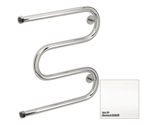 Заказать Полотенцесушитель водяной 500х500 белый матовый Сунержа М-образный 30-0007-5050 в магазине сантехники Santeh-Crystal.ru