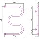 Приобрести Полотенцесушитель водяной 600х400 Сунержа М-образный+ 00-4007-6040 в магазине сантехники Santeh-Crystal.ru