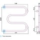 Купить Полотенцесушитель водяной 600x600 золотой матовый Сунержа М-образный+ 032-4007-6060 в магазине сантехники Santeh-Crystal.ru