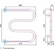 Купить Полотенцесушитель водяной 600х600 темный титан муар Сунержа М-образный +2 полки 15-4008-6060 в магазине сантехники Santeh-Crystal.ru