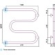 Купить Полотенцесушитель водяной 600x600 шампань матовая Сунержа М-образный+ 022-4007-6060 в магазине сантехники Santeh-Crystal.ru