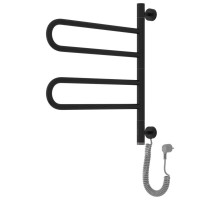 Полотенцесушитель электрический 567x535 черный матовый МЭМ Сунержа Парео 4.0-2С 31-0823-0567