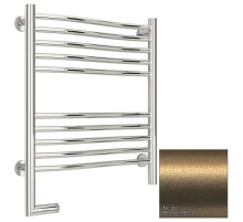 Полотенцесушитель электрический 600х500 золотой матовый МЭМ левый Сунержа Флюид 2.0 032-5220-6050