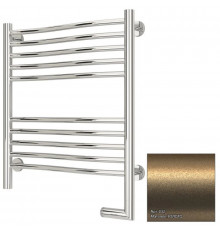 Полотенцесушитель электрический 600х500 золотой матовый МЭМ правый Сунержа Флюид 2.0 032-5221-6050