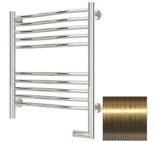 Полотенцесушитель электрический 600х500 состаренная латунь МЭМ правый Сунержа Флюид 2.0 051-5221-6050