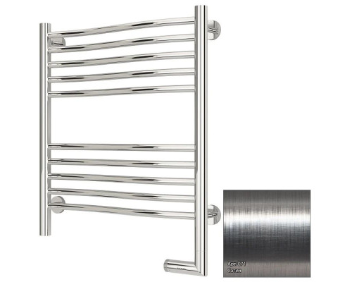 Заказать Полотенцесушитель электрический 600х500 сатин МЭМ правый Сунержа Флюид 2.0 071-5221-6050 в магазине сантехники Santeh-Crystal.ru