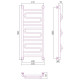 Приобрести Полотенцесушитель водяной 1000х400 белый глянец Сунержа Элегия+ 12-0205-1040 в магазине сантехники Santeh-Crystal.ru