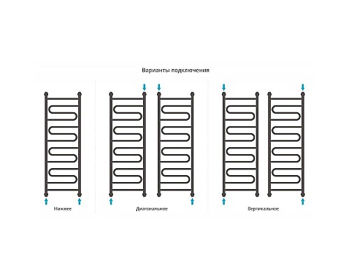 Купить Полотенцесушитель водяной 1200х400 белый матовый Сунержа Элегия+ 30-0205-1240 в магазине сантехники Santeh-Crystal.ru