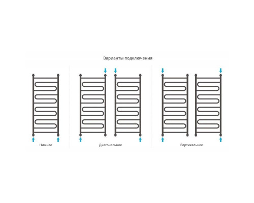 Приобрести Полотенцесушитель водяной 1200х500 темный титан муар Сунержа Элегия+ 15-0205-1250 в магазине сантехники Santeh-Crystal.ru