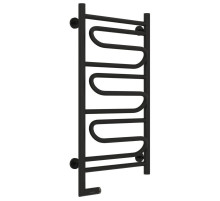 Полотенцесушитель электрический 800х400 черный матовый МЭМ левый Сунержа Элегия 2.0 31-5218-8040